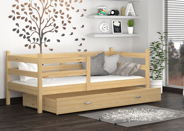 AJK Dětská postel Melanie P Velikost spací plochy: 160x80, Barva: borovice