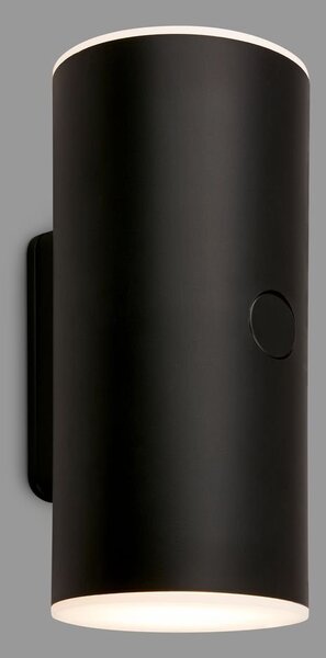 BRI 3786015 Lima LED venkovní nástěnné svítidlo, nabíjecí, 3 krokový dotykový stmívač, časovač, černé - BRILONER