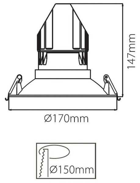 Deko-Light 170 mm vestavné svítidlo pro Modular Sytem COB 930089