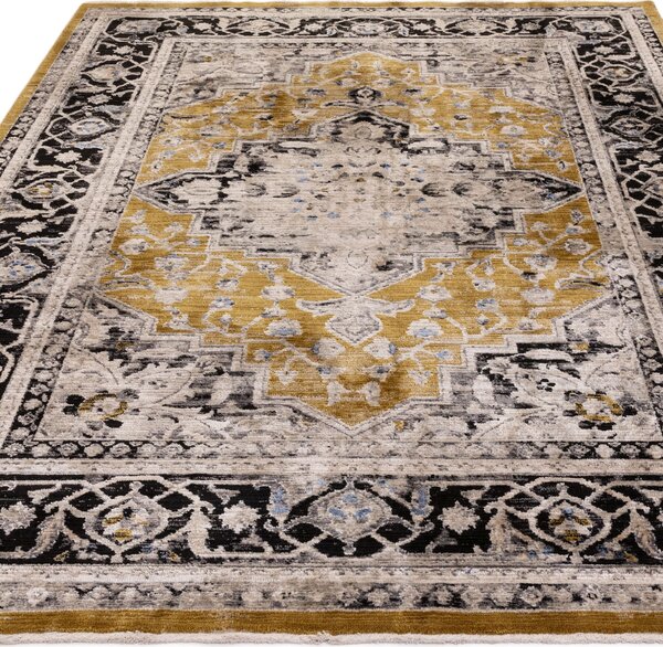 Tribeca Design Kusový koberec Airplane Gold Medallion Rozměry: 120x166 cm