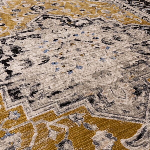 Tribeca Design Kusový koberec Airplane Gold Medallion Rozměry: 120x166 cm