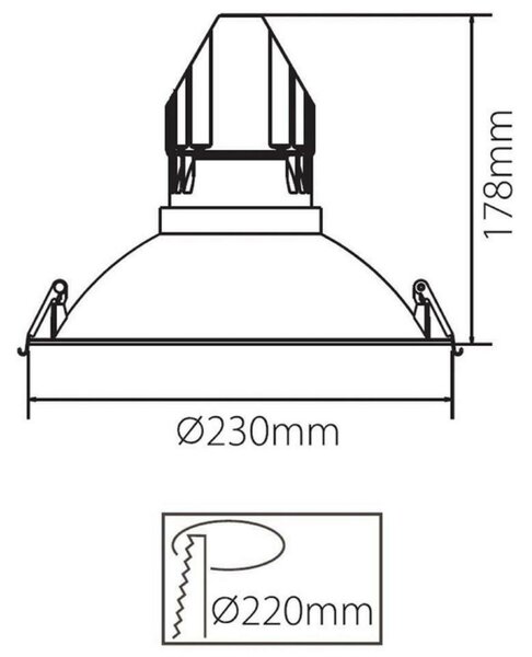 Deko-Light 230 mm vestavné svítidlo pro Modular Sytem COB 930090