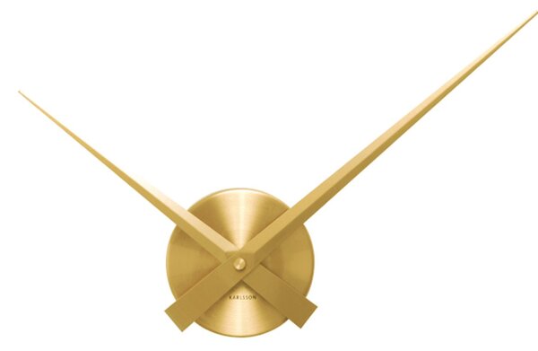KARLSSON Nástěnné hodiny Little Big Time Malé zlaté ∅ 41 cm