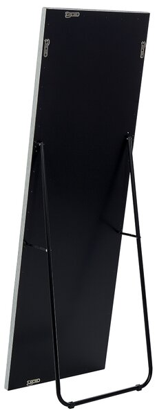 Stojací zrcadlo LOCRONAN 150 cm Umělá kůže Světle šedá