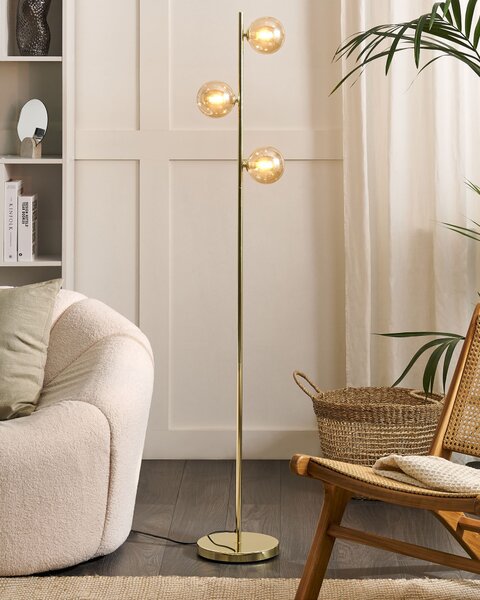 Stojací lampa RAMIS Kov Zlatá
