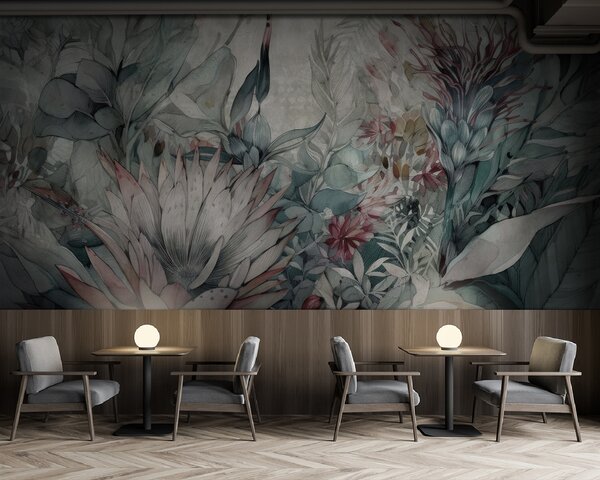 Fototapety Spousta tropických rostlin, Fototapety designové, u95656 : uwalls.cz