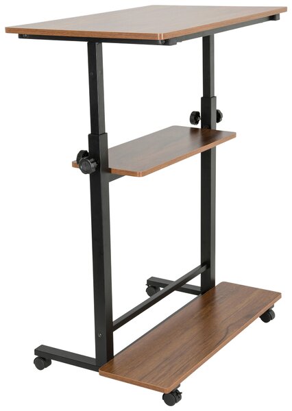 PSACÍ STŮL, černá, barvy vlašských ořechů, 80/50/80-120 cm MID.YOU - Online Only psací stoly, Online Only