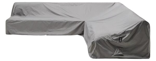 Kave Home Šedý ochranný obal na zahradní rohovou pohovku Iria 270 x 270 cm