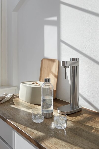 Brus Výrobník perlivé vody, výška: 420 mm, délka: 220 mm, šířka: 115 mm, mosaz