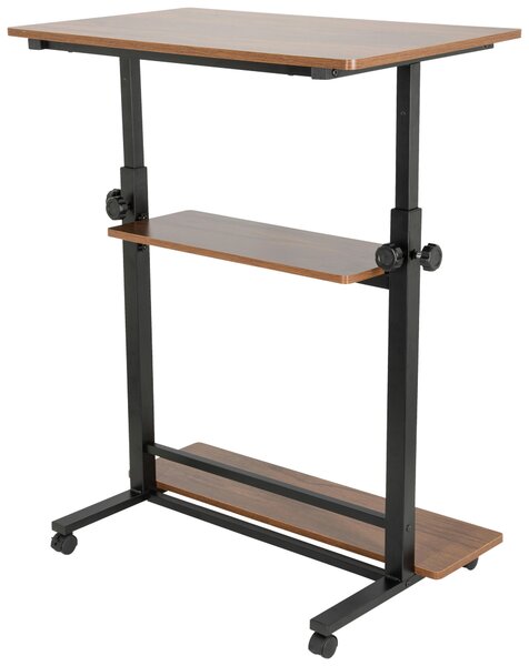 PSACÍ STŮL, černá, barvy vlašských ořechů, 80/50/80-120 cm MID.YOU - Online Only psací stoly, Online Only