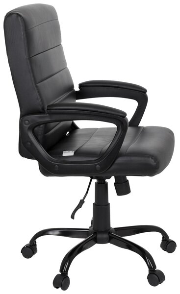 OTOČNÁ ŽIDLE, vzhled kůže, černá MID.YOU - Online Only kancelářské židle, Online Only