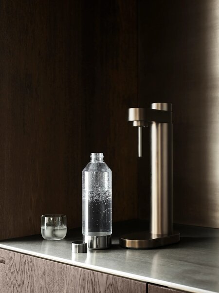 Brus Výrobník perlivé vody, výška: 420 mm, délka: 220 mm, šířka: 115 mm, mosaz