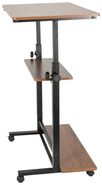 PSACÍ STŮL, černá, barvy vlašských ořechů, 80/50/80-120 cm MID.YOU - Online Only psací stoly, Online Only