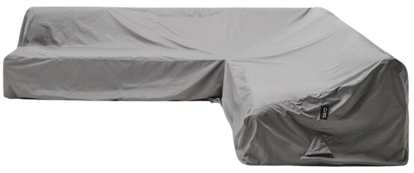 Kave Home Šedý ochranný obal na zahradní rohovou pohovku Iria 330 x 330 cm