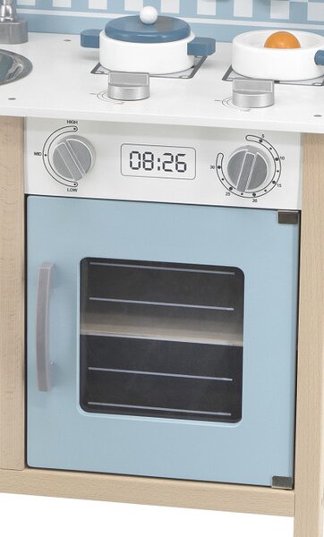 Dětská kuchyňka Viga 44047 PolarB stříbrná / modrá