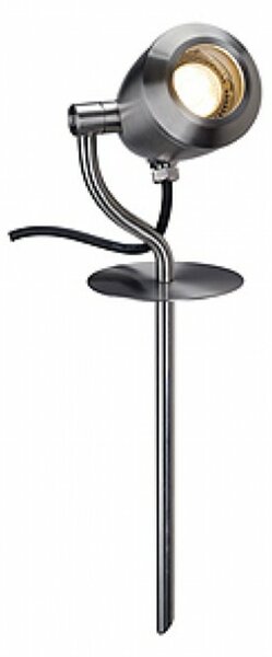 VÝPRODEJ VZORKU BIG WHITE SLV CV-SPOT 40, venkovní svítidlo s trnem, GU10 51 mm, IP65, nerezová ocel 304, D/Š/V 11,8/7,8/40 cm, 50 W 231672