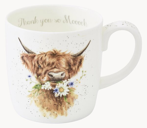 Hrnek z kostního porcelánu Thank You Cow
