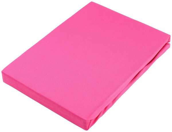 BOXSPRINGOVÉ PROSTĚRADLO, žerzej, pink, 90/220 cm Novel - Prostěradla