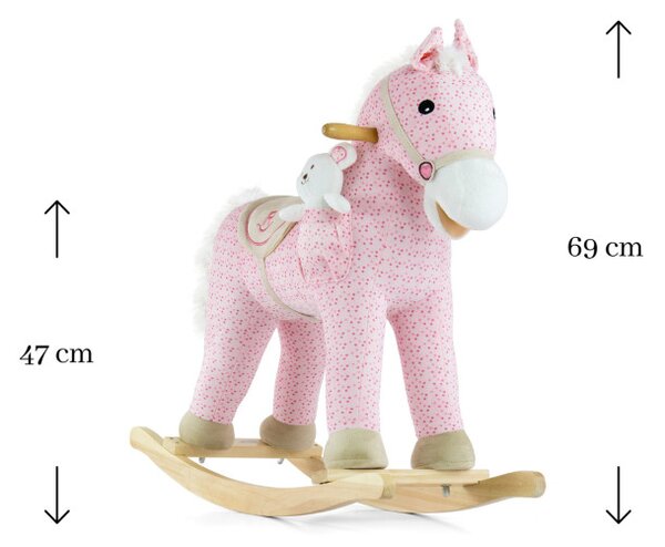 Houpací koník Pony růžový