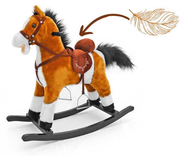 Houpací koník Mustang světle hnědý