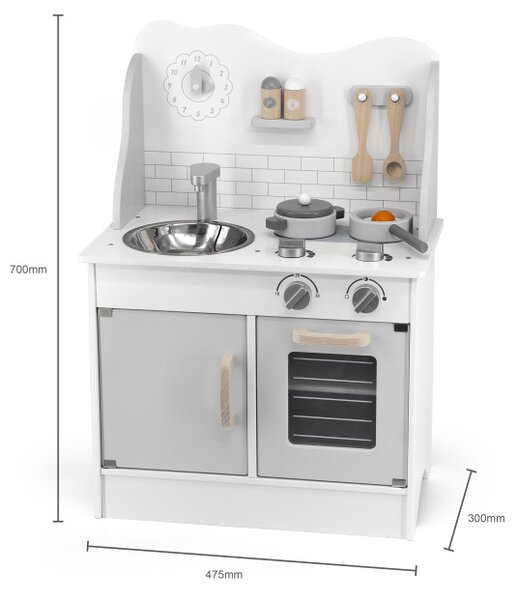 Dětská kuchyňka Viga 44049 PolarB eco šedá