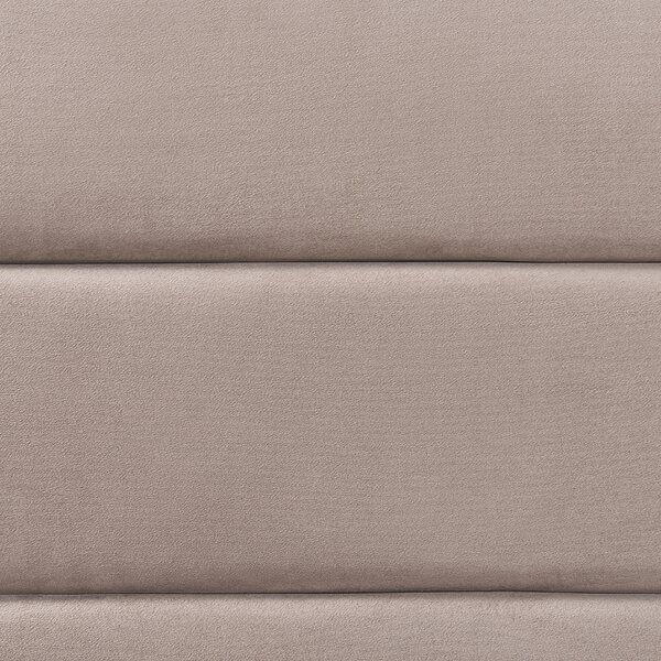 Postel s úložným prostorem Umělý samet ROUEN 180 x 200 cm Taupe