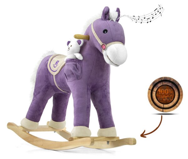 Houpací koník Pony fialový