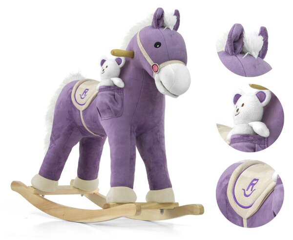 Houpací koník Pony fialový