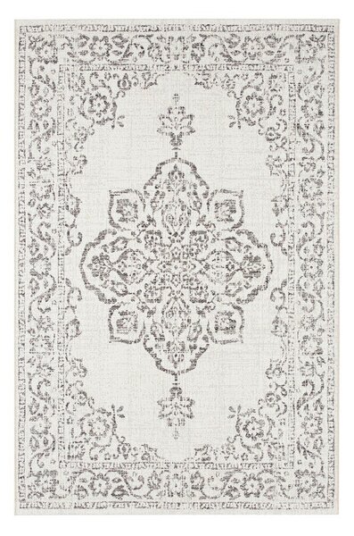 Šedo-krémový venkovní koberec NORTHRUGS Tilos, 160 x 230 cm