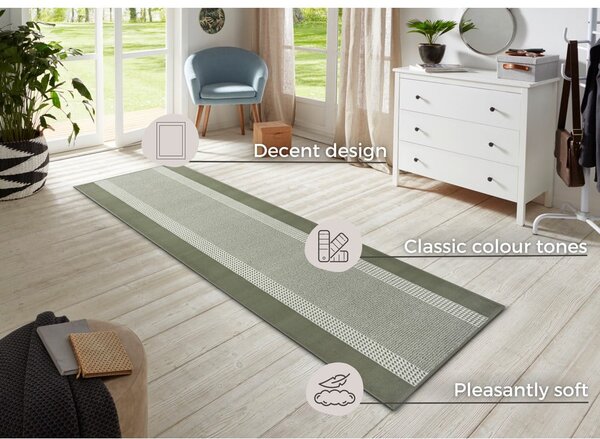 Zelený běhoun 80x200 cm Band – Hanse Home