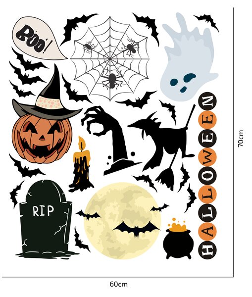 Halloweenské nálepky