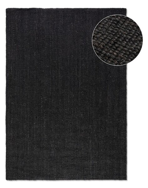 Černý jutový koberec 160x230 cm Bouclé – Hanse Home