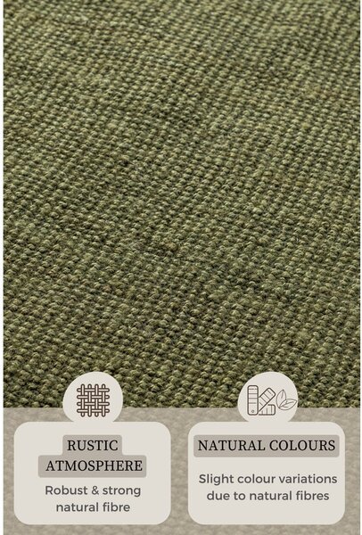 Khaki jutový koberec 60x90 cm Bouclé – Hanse Home
