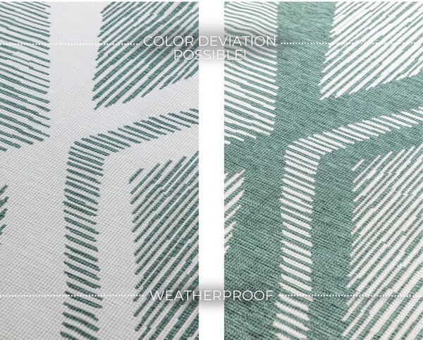 Krémovo-zelený venkovní koberec 120x170 cm Gemini – Elle Decoration