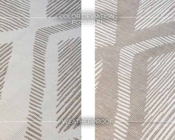 Krémovo-hnědý venkovní koberec 80x150 cm Gemini – Elle Decoration