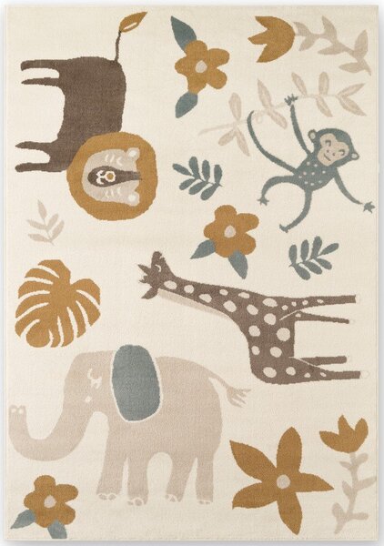 Krémový dětský koberec 120x170 cm Animal Safari – Hanse Home