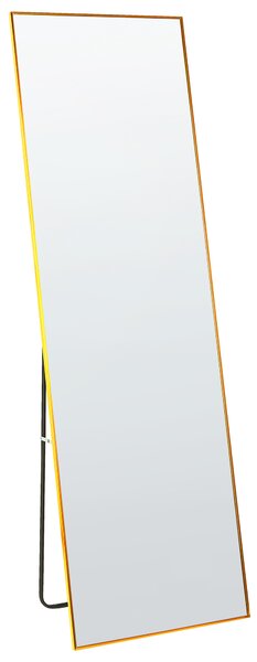 Stojací zrcadlo BEAUVAIS 156 cm Kov Zlatá
