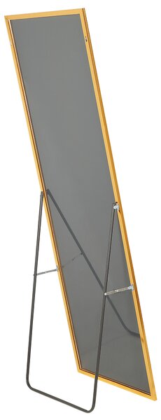 Stojací zrcadlo BEAUVAIS 156 cm Kov Zlatá