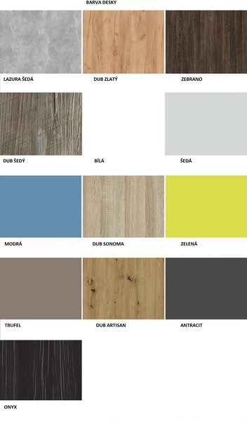 Meblobed Patrová postel Vojta 200x90 cm / 120x200 cm Barva dřeva: bílá akryl, Barva desky: antracit