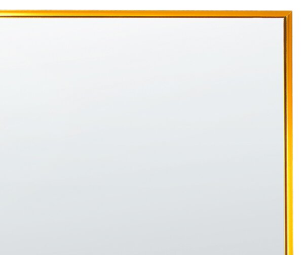 Stojací zrcadlo BEAUVAIS 156 cm Kov Zlatá