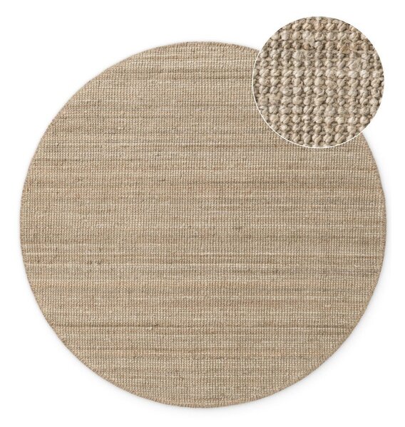 Jutový kulatý koberec taupe ø 160 cm Bouclé Jaipur – Hanse Home