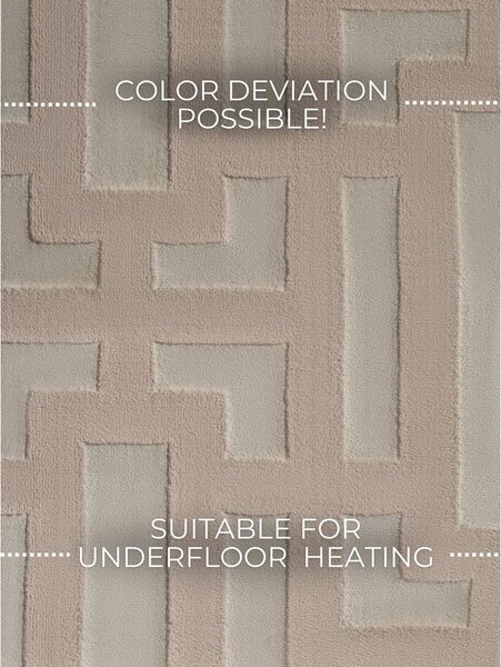 Béžový běhoun 80x240 cm Perles Onyx – Elle Decoration