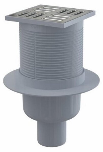 Podlahová vpusť Alca 105x105/50 vertikální konstrukční výška 79 mm