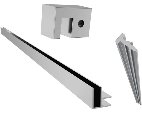 Příslušenství pro instalaci rohového Walk-in Onyx - chrom