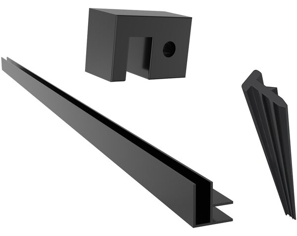 Příslušenství pro instalaci rohového Walk-in Onyx - černá matná