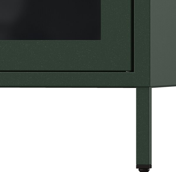 Vitrína LUIGI, 500 x 1800 x 350 mm, Modern: láhvová zelená