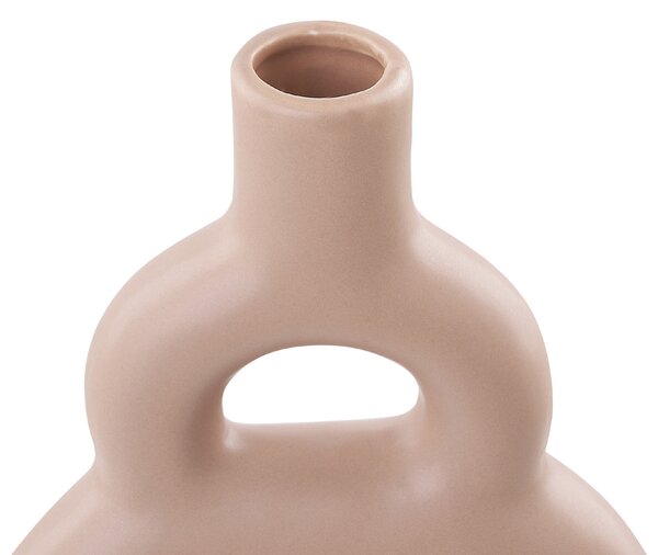 Váza na květiny KOZANI Keramika 28 cm Pískově béžová