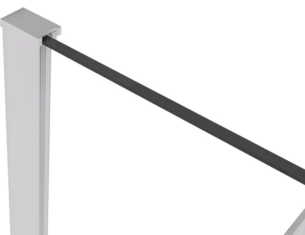 Profil pro sprchové zástěny Walk-in Onyx - 8 mm - bílá matná - 15 mm