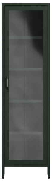 Vitrína LUIGI, 500 x 1800 x 350 mm, Modern: láhvová zelená