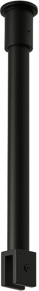 Sprchová vzpěra Onyx - kulatá - vertikální do stropu - černá matná - 40 cm
